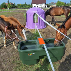 POIDŁO PASTWISKOWE DWUKOMOROWE 230L NA PADOK Z ZAWOREM PŁYWAKOWYM