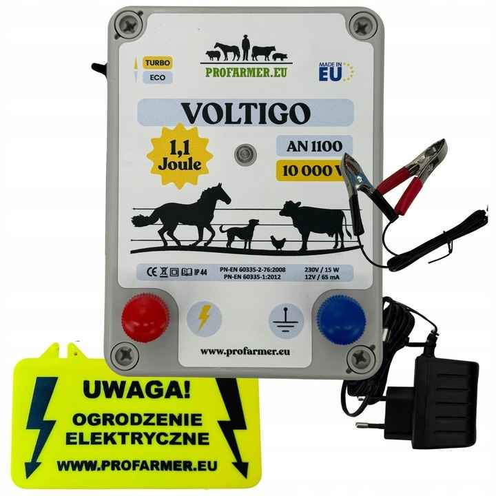 Elektryzator do ogrodzenia elektrycznego zasilacz tabliczka