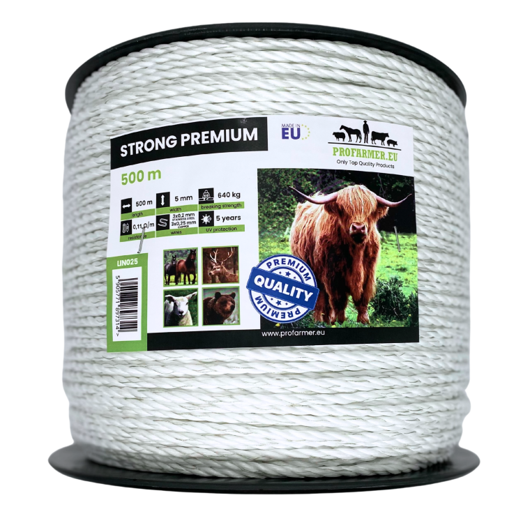 Linka Strong Premium biała mocna do pastucha