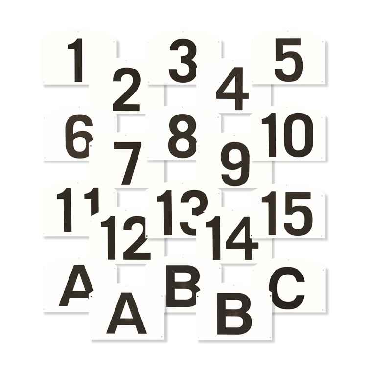 Tabliczki do numeracji przeszkód