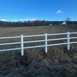 Ogrodzenie dla koni białe EquiSafe bezpieczne trwałe