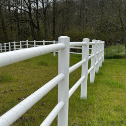 Ogrodzenie dla koni z 3 przęsłami białe.png