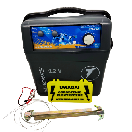 Przejdź do produktu Elektryzator akumulatorowy SECUR 200 - 2,5J/2J