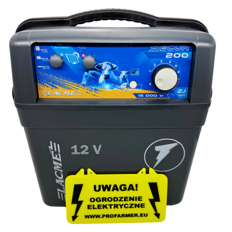 Przejdź do produktu Elektryzator akumulatorowy SECUR 200 - 2,5J/2J