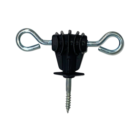 Przejdź do produktu Izolator bramowy do pastucha wkręcany w drewno drut plecionka 10 szt zestaw