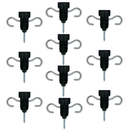 Przejdź do produktu Izolator bramowy do pastucha elektrycznego z wkrętem do drewna - 10 szt