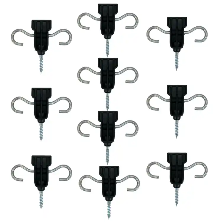 Zestaw 10 sztuk izolatorów bramowych do drewna