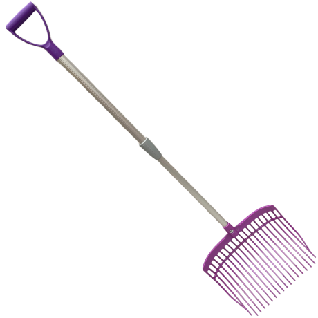 Przejdź do produktu Widły z trzonkiem teleskopowym 150 cm - fioletowe