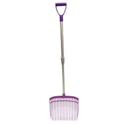 Widły teleskopowe do sprzątania stajni boksu