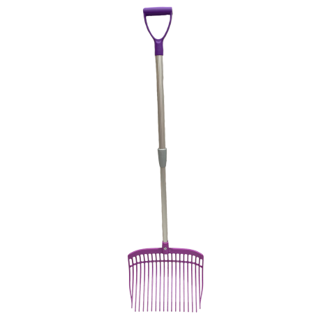 Przejdź do produktu Widły z trzonkiem teleskopowym 150 cm - fioletowe