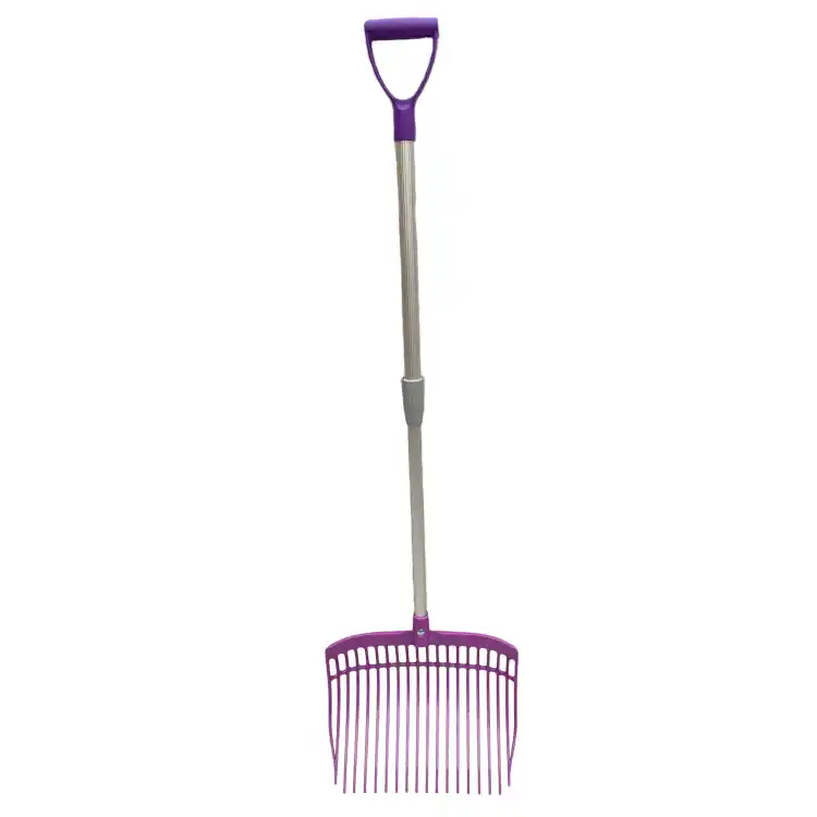 Widły teleskopowe do sprzątania stajni boksu