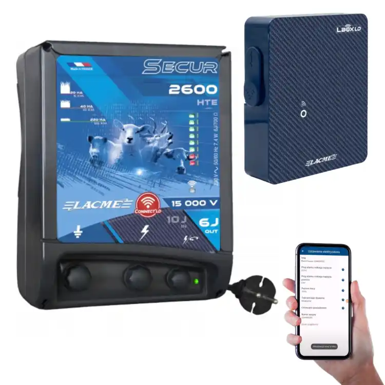 Elektryzator SECUR 2600 + modem ZDALNA KONTROLA PRZEZ TELEFON