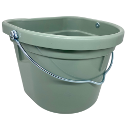 Wiadro karmidło zielone dla konia do boksu