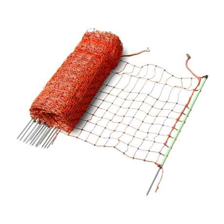 Przejdź do produktu Siatka elektryczna dla owiec 65 cm / 50 m – słupki włókno szklane, pojedynczy szpic