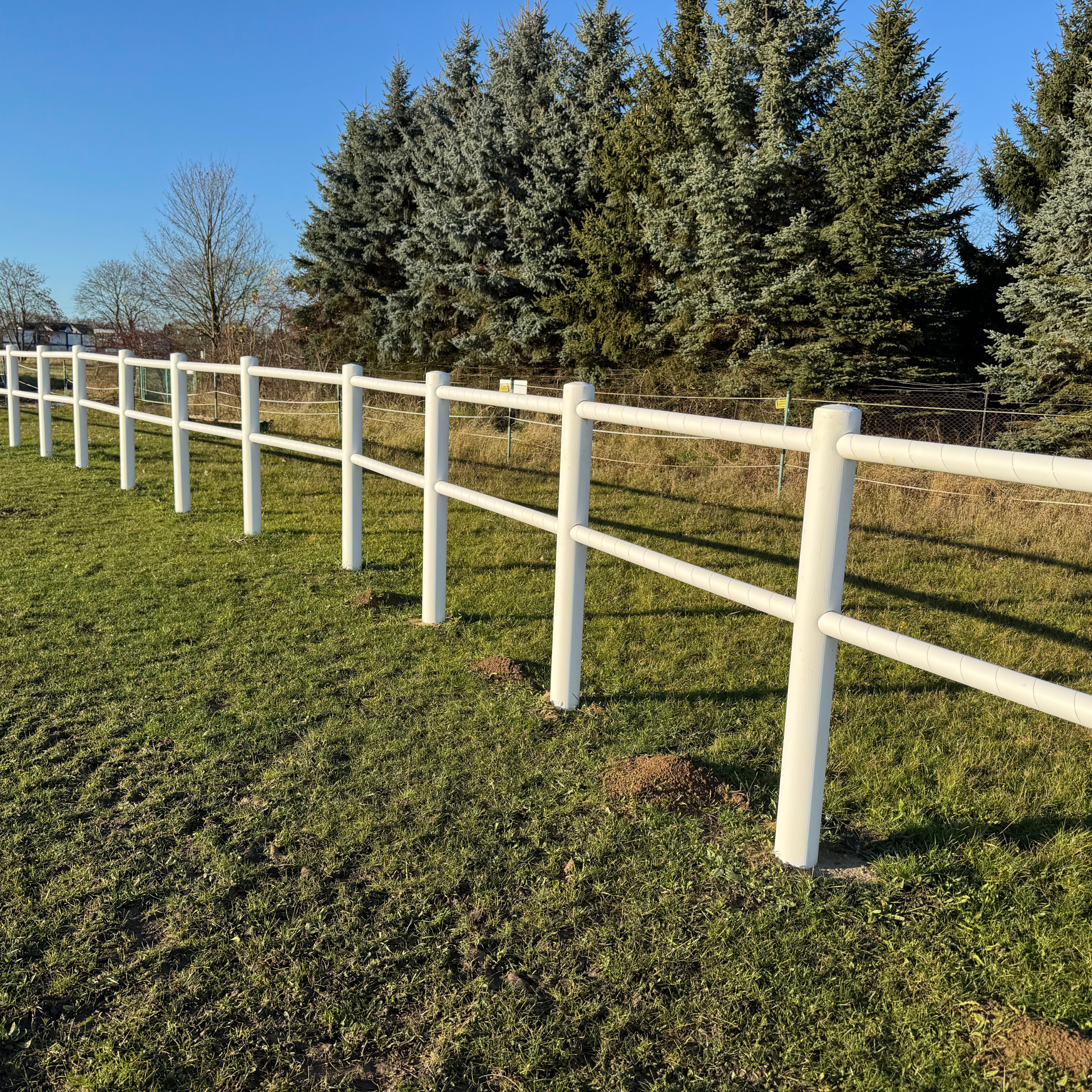 ładne ogrodzenie dla koni 