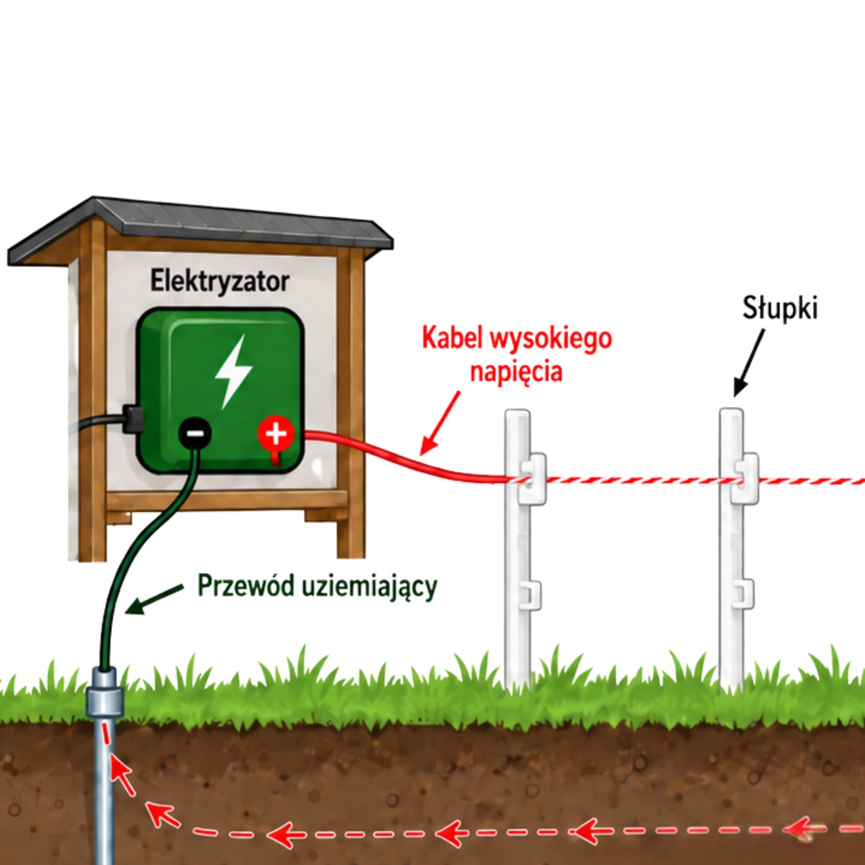 Jak podłączyć pastucha elektrycznego krok po kroku - uziemienie, schemat i odgromnik
